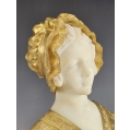 Fine 19C French Gilt Bronze Marble Bust Statue Affortunato Gory ( 1895-1925 ) image 11