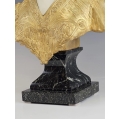 Fine 19C French Gilt Bronze Marble Bust Statue Affortunato Gory ( 1895-1925 ) image 12