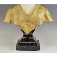 Fine 19C French Gilt Bronze Marble Bust Statue Affortunato Gory ( 1895-1925 ) image 13