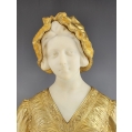 Fine 19C French Gilt Bronze Marble Bust Statue Affortunato Gory ( 1895-1925 ) image 14