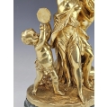 Fine 19C French Gilt Bronze Sculpture Bacchanalia Claude M.Clodion ( 1738-1814) image 8