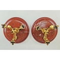 Fine 19C French Rouge Marble Ormolu Bronze Grand Tour Pair Compotes Tazzas image 2