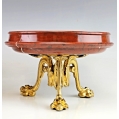 Fine 19C French Rouge Marble Ormolu Bronze Grand Tour Pair Compotes Tazzas image 8