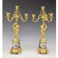 Fine 19C French Sevres Porcelain Gilt Bronze Candelabra C.H. Levy image 10
