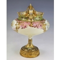 Fine 19C French Sevres Porcelain Gilt Bronze Enamel Centerpiece Bowl image 7