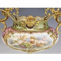 Fine 19C French Sevres Porcelain Gilt Bronze Enamel Centerpiece Bowl image 12