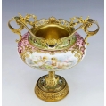 Fine 19C French Sevres Porcelain Gilt Bronze Enamel Centerpiece Bowl image 14