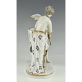 Fine 19C German Dresden Porcelain Group Figurine Cupid & Psyche image 5