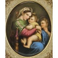 Fine 19C German KPM Porcelain Plaque Madonna Della Seggiola image 6