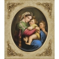 Fine 19C German KPM Porcelain Plaque Madonna Della Seggiola image 7