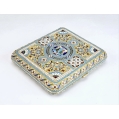 Fine 19C Russian Gilt Silver Cloisonne Enamel Cigarette Case P. Ovchinnikov image 4