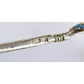 Fine 19C Russian Gilt Silver Cloisonne Enamel Spoons Set image 9