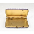 Fine 19C Russian Silver Enamel Cigarette Case Honeycomb image 4