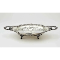 Fine 19C Russian Silver Repousse Basket image 5