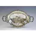 Fine 19C Russian Silver Repousse Basket image 7
