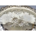 Fine 19C Russian Silver Repousse Basket image 8