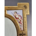 Fine Antique French Photo Frame Gilt Bronze Porcelain Sevres Style Tiffany & Co image 7