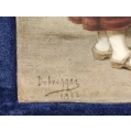 Fine Antique German KPM Porcelain Plaque Hunters Signed Sotheby's image 2