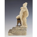 Fine Antique Italian Carved Marble Alabaster Statue Pietro Ceccarelli(1888-1949) image 2