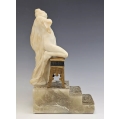 Fine Antique Italian Carved Marble Alabaster Statue Pietro Ceccarelli(1888-1949) image 4