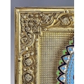 Fine Antique Russian Gilt Silver Enamel Icon Christ Pantocrator image 9