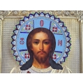 Fine Antique Russian Gilt Silver Enamel Icon Christ Pantocrator image 12