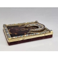 Fine Antique Russian Gilt Silver Enamel Icon The Sign Mother of God ( Znamenie ) image 4