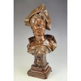 Fine Large 19C French Bronze Bust Emile Pinedo ( 1840 - 1916 ) Floreal image 12