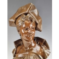 Fine Large 19C French Bronze Bust Emile Pinedo ( 1840 - 1916 ) Floreal image 13