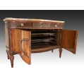 Fine Large 19C French Marquetry Parquetry Wood Gilt Bronze Commode Cabinet image 2