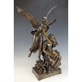 Fine Large 19C French Patinated Bronze Sculpture Henry Levasseur ( 1853-1934 ) image 1