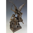 Fine Large 19C French Patinated Bronze Sculpture Henry Levasseur ( 1853-1934 ) image 5