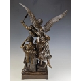 Fine Large 19C French Patinated Bronze Sculpture Henry Levasseur ( 1853-1934 ) image 6