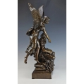 Fine Large 19C French Patinated Bronze Sculpture Henry Levasseur ( 1853-1934 ) image 7