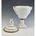 Fine Large 19C French Sevres Bisquit Porcelain Bronze Vase image 3