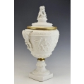 Fine Large 19C French Sevres Bisquit Porcelain Bronze Vase image 9