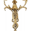 Fine Pair 19C French Gilt Bronze Wall sconces Cherubs image 6