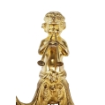 Fine Pair 19C French Gilt Bronze Wall sconces Cherubs image 7