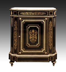 Fine Rare 19C French Napoleon III Commode Cabinet Diehl Paris Signed