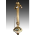 Fine Rare 19C French Onyx Gilt Bronze Enamel Floor Lamp image 9