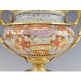 French Japonisme Gilt Bronze Mounted Japanese Satsuma Centerpiece, Late 19th Century image 1
