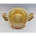 French Japonisme Gilt Bronze Mounted Japanese Satsuma Centerpiece, Late 19th Century image 4