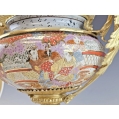 French Japonisme Gilt Bronze Mounted Japanese Satsuma Centerpiece, Late 19th Century image 5