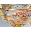 French Japonisme Gilt Bronze Mounted Japanese Satsuma Centerpiece, Late 19th Century image 6