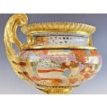 French Japonisme Gilt Bronze Mounted Japanese Satsuma Centerpiece, Late 19th Century image 8