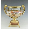 French Japonisme Gilt Bronze Mounted Japanese Satsuma Centerpiece, Late 19th Century image 9