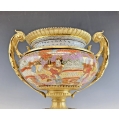 French Japonisme Gilt Bronze Mounted Japanese Satsuma Centerpiece, Late 19th Century image 10