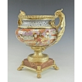 French Japonisme Gilt Bronze Mounted Japanese Satsuma Centerpiece, Late 19th Century image 12
