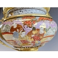 French Japonisme Gilt Bronze Mounted Japanese Satsuma Centerpiece, Late 19th Century image 15