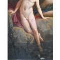 French Rococo, Late 18th/Early 19th c., Venus and Cupid Bathing, Oil on Panel image 4